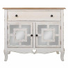 Recibidor Alexandra House Living Blanco Vidrio Madera de abeto Madera
