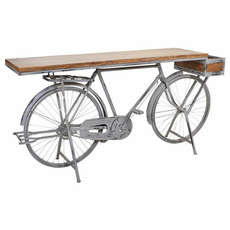Recibidor Alexandra House Living Bike Plateado Madera Hierro 50 x 94 x Recibidor Alexandra House Living Bike Plateado Madera Hierro 50 x 94 x