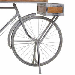 Recibidor Alexandra House Living Bike Plateado Madera Hierro 50 x 94 x