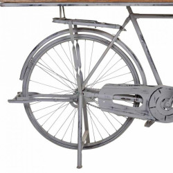 Recibidor Alexandra House Living Bike Plateado Madera Hierro 50 x 94 x