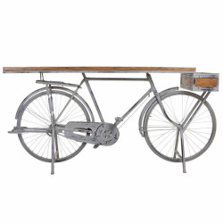 Recibidor Alexandra House Living Bike Plateado Madera Hierro 50 x 94 x