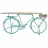 Recibidor Alexandra House Living Bike Turquesa Madera Hierro 50 x 94 x