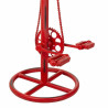 Taburete Alexandra House Living Rojo Madera Hierro 40 x 73 x 40 cm Ped