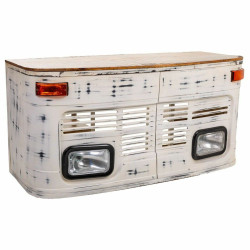 Escritorio Alexandra House Living Blanco Madera Hierro 65 x 75 x 155 c