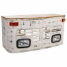 Escritorio Alexandra House Living Blanco Madera Hierro 65 x 75 x 155 c