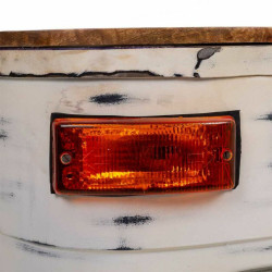 Escritorio Alexandra House Living Blanco Madera Hierro 65 x 75 x 155 c