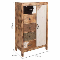 Cajonera Alexandra House Living Madera de mango 40 x 122 x 79 cm