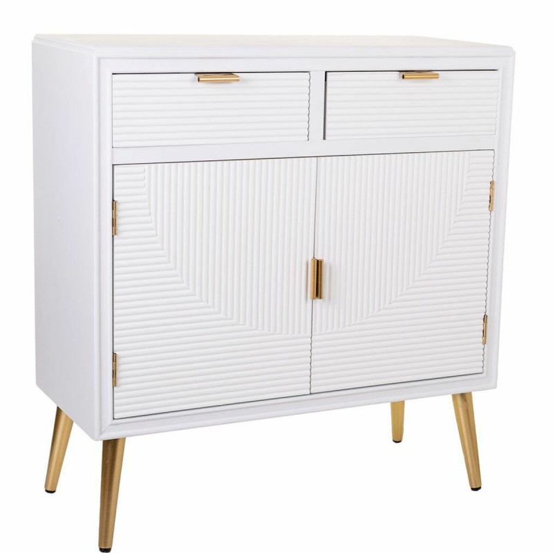 Recibidor Alexandra House Living Dorado Madera MDF 36 x 85 x 80 cm Recibidor Alexandra House Living Dorado Madera MDF 36 x 85 x 80 cm