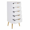 Cajonera Alexandra House Living Dorado Madera MDF 36 x 100 x 42 cm