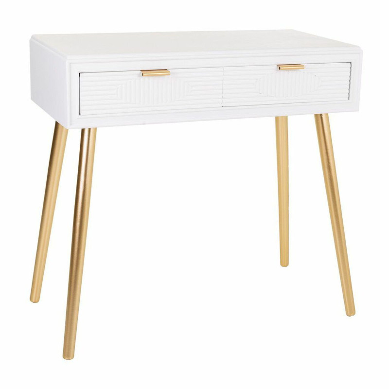 Recibidor con Cajones Alexandra House Living Dorado Madera MDF 41 x 78 Recibidor con Cajones Alexandra House Living Dorado Madera MDF 41 x 78