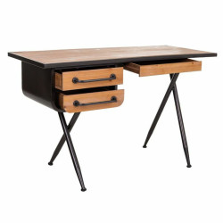 Escritorio Alexandra House Living Marrón Madera Hierro 50 x 75 x 122