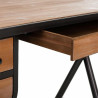 Escritorio Alexandra House Living Marrón Madera Hierro 50 x 75 x 122