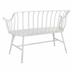 Banco Alexandra House Living Blanco Hierro 53 x 86 x 128 cm
