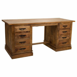 Escritorio Alexandra House Living Natural Hierro Madera de mango 75 x