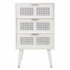 Mesita de Noche Alexandra House Living Blanco 36 x 71 x 42 cm