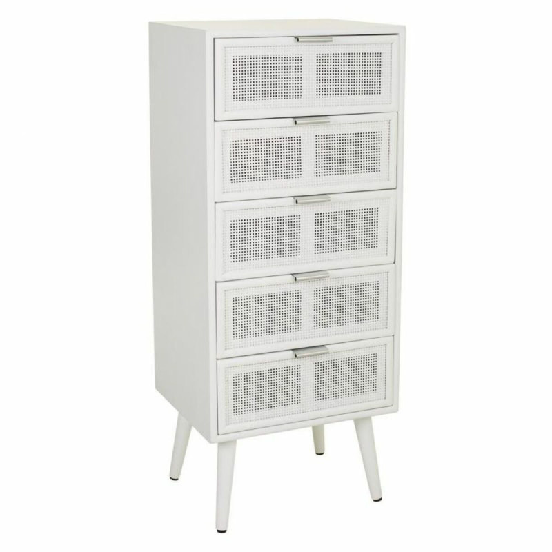 Cajonera Alexandra House Living Blanco Bambú Madera MDF 36 x 100 x 42 Cajonera Alexandra House Living Blanco Bambú Madera MDF 36 x 100 x 42