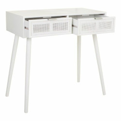 Recibidor Alexandra House Living Plateado Bambú Madera MDF 42 x 79 x