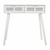 Recibidor Alexandra House Living Plateado Bambú Madera MDF 42 x 79 x