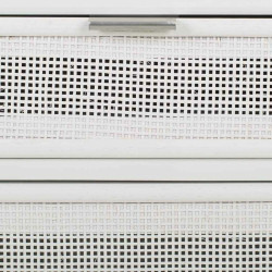 Mesita de Noche Alexandra House Living Blanco 36 x 71 x 42 cm