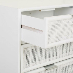 Cómoda Alexandra House Living Blanco Bambú Madera MDF 39 x 81 x 80 c