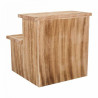 Banqueta Alexandra House Living Madera de Paulonia 34 x 34 x 34 cm Esc