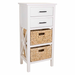 Cajonera Alexandra House Living Blanco Madera MDF Fibra natural 92 x 3