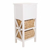 Cajonera Alexandra House Living Blanco Madera MDF Fibra natural 92 x 3