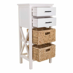 Cajonera Alexandra House Living Blanco Madera MDF Fibra natural 92 x 3