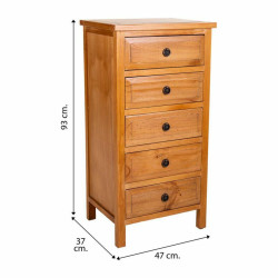 Cajonera Alexandra House Living Marrón Madera de pino Madera MDF 93 x