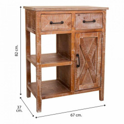 Recibidor con Cajones Alexandra House Living Marrón Madera de pino Ma