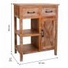 Recibidor con Cajones Alexandra House Living Marrón Madera de pino Ma