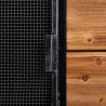Vitrina Alexandra House Living Hierro Madera de abeto 40 x 135 x 76 cm
