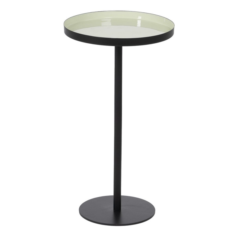 Mesa auxiliar 35,5 x 35,5 x 64,5 cm Negro Verde Hierro Mesa auxiliar 35,5 x 35,5 x 64,5 cm Negro Verde Hierro