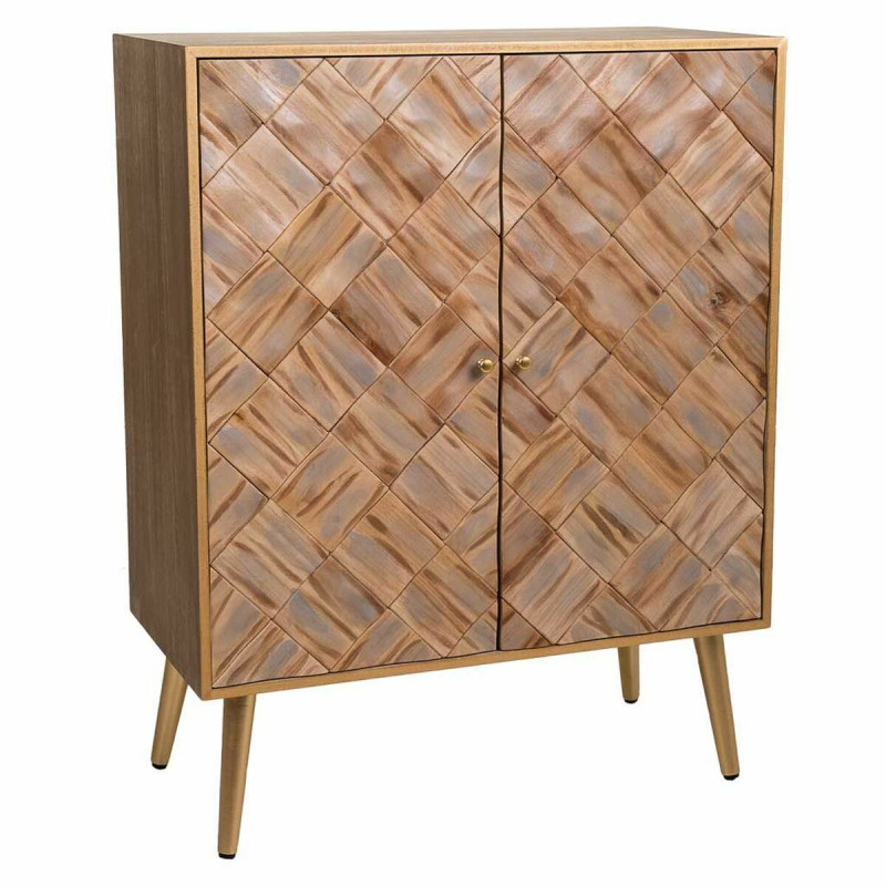 Recibidor Alexandra House Living Marrón Madera de Paulonia 36 x 94 x