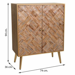 Recibidor Alexandra House Living Marrón Madera de Paulonia 36 x 94 x