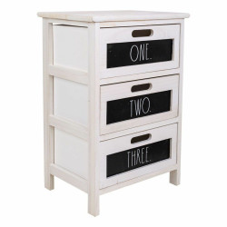 Cajonera Alexandra House Living Blanco Madera de Paulonia 29 x 58 x 40