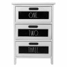 Cajonera Alexandra House Living Blanco Madera de Paulonia 29 x 58 x 40