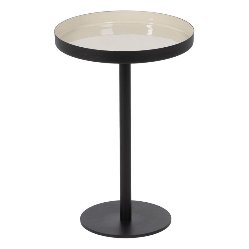 Mesa auxiliar Negro Taupé Hierro 30 x 30 x 44 cm Mesa auxiliar Negro Taupé Hierro 30 x 30 x 44 cm