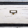 Cajonera Alexandra House Living Blanco Negro Madera de Paulonia 29 x 7
