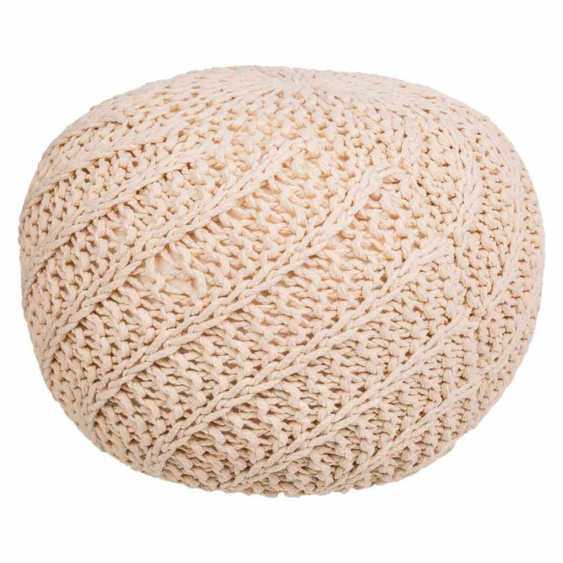 Puff Alexandra House Living Crema Poliestireno 45 x 30 x 45 cm Puff Alexandra House Living Crema Poliestireno 45 x 30 x 45 cm