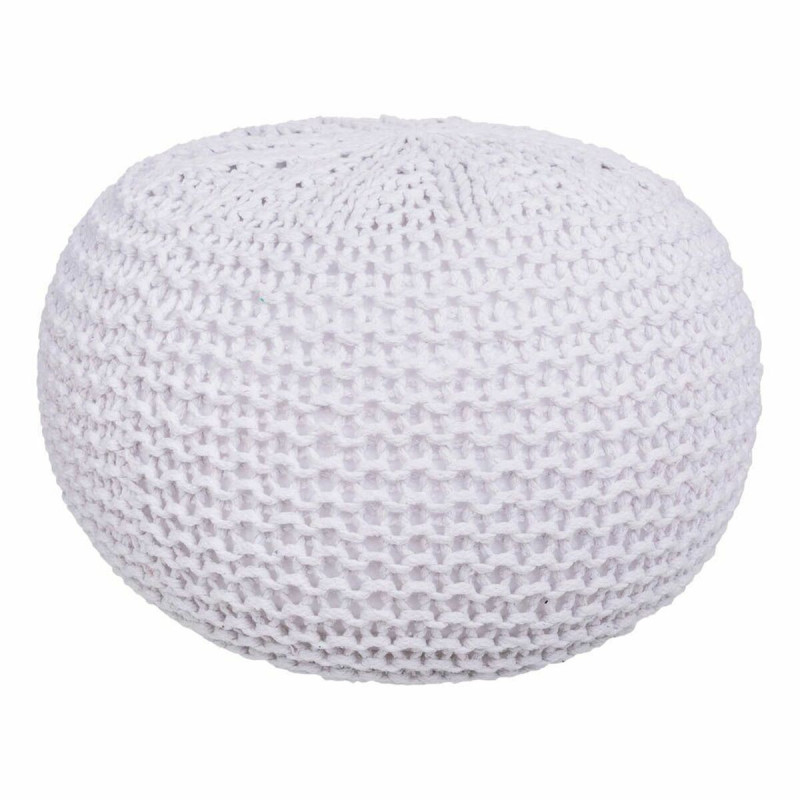 Puff Alexandra House Living Blanco Poliestireno 38 x 30 x 38 cm Puff Alexandra House Living Blanco Poliestireno 38 x 30 x 38 cm