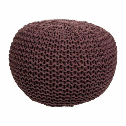 Puff Alexandra House Living Marrón oscuro Poliestireno 40 x 30 x 40 c