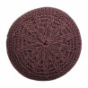Puff Alexandra House Living Marrón oscuro Poliestireno 40 x 30 x 40 c