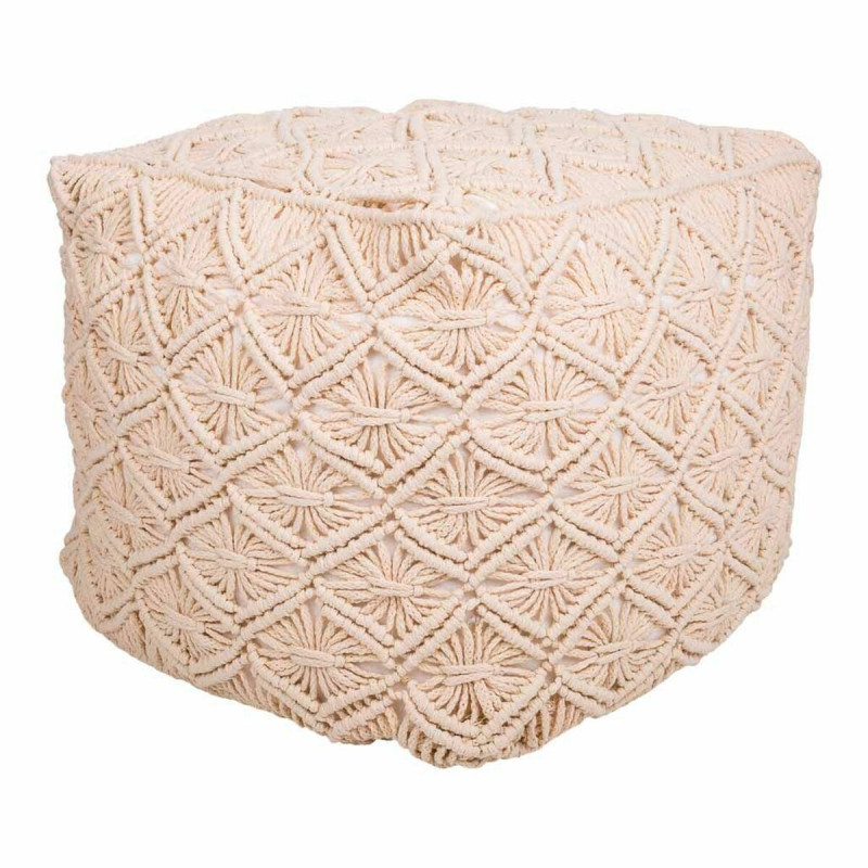 Puff Alexandra House Living Crema Poliestireno 45 x 40 x 45 cm Puff Alexandra House Living Crema Poliestireno 45 x 40 x 45 cm