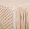 Taburete Alexandra House Living Crema Bambú Esponja Madera MDF 45 x 4