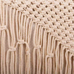 Taburete Alexandra House Living Crema Bambú Esponja Madera MDF 45 x 4