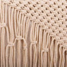 Taburete Alexandra House Living Crema Bambú Esponja Madera MDF 45 x 4