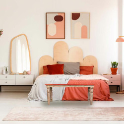 Banqueta Alexandra House Living Madera de mango Madera MDF 35 x 43 x 1