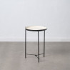 Mesa auxiliar 40,5 x 40,5 x 60,5 cm Negro Crema Hierro