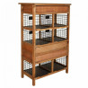 Cajonera Alexandra House Living Natural Madera Madera de abeto 34 x 11
